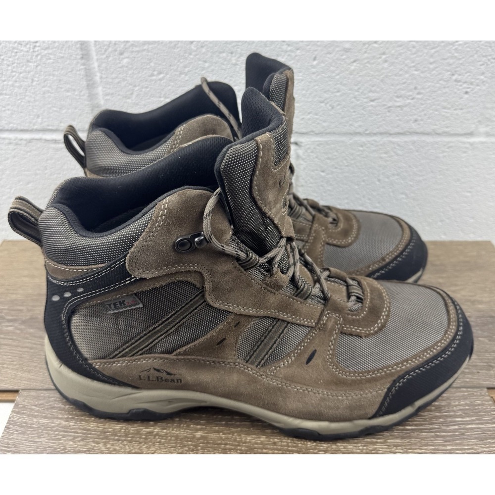 L.L.Bean Boots Trail Model Tek 2.5 299636 Hiking Boots Brown Waterproof Sz 13 W